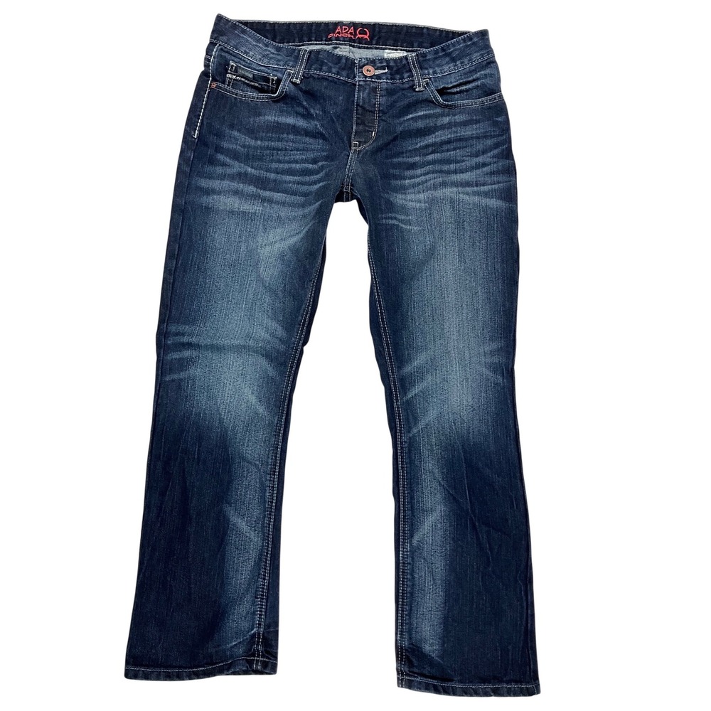 Cinch Ada Mid Rise Relaxed Fit Bootcut Dark Wash Jeans Womens 30/9S MJ80852071‎